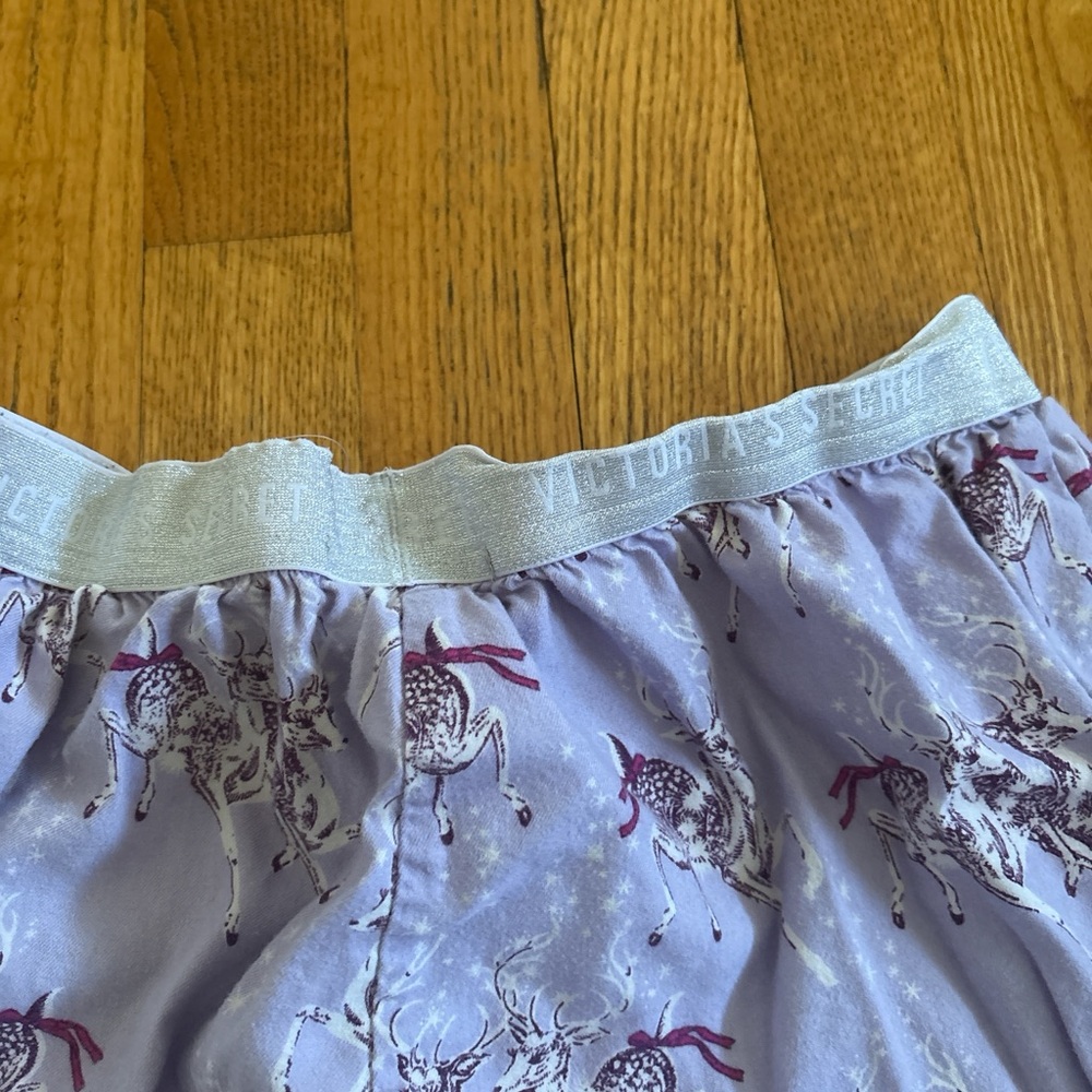 Victoria's Secret Purple Reindeer Pajama Pants - Picture 6 of 7